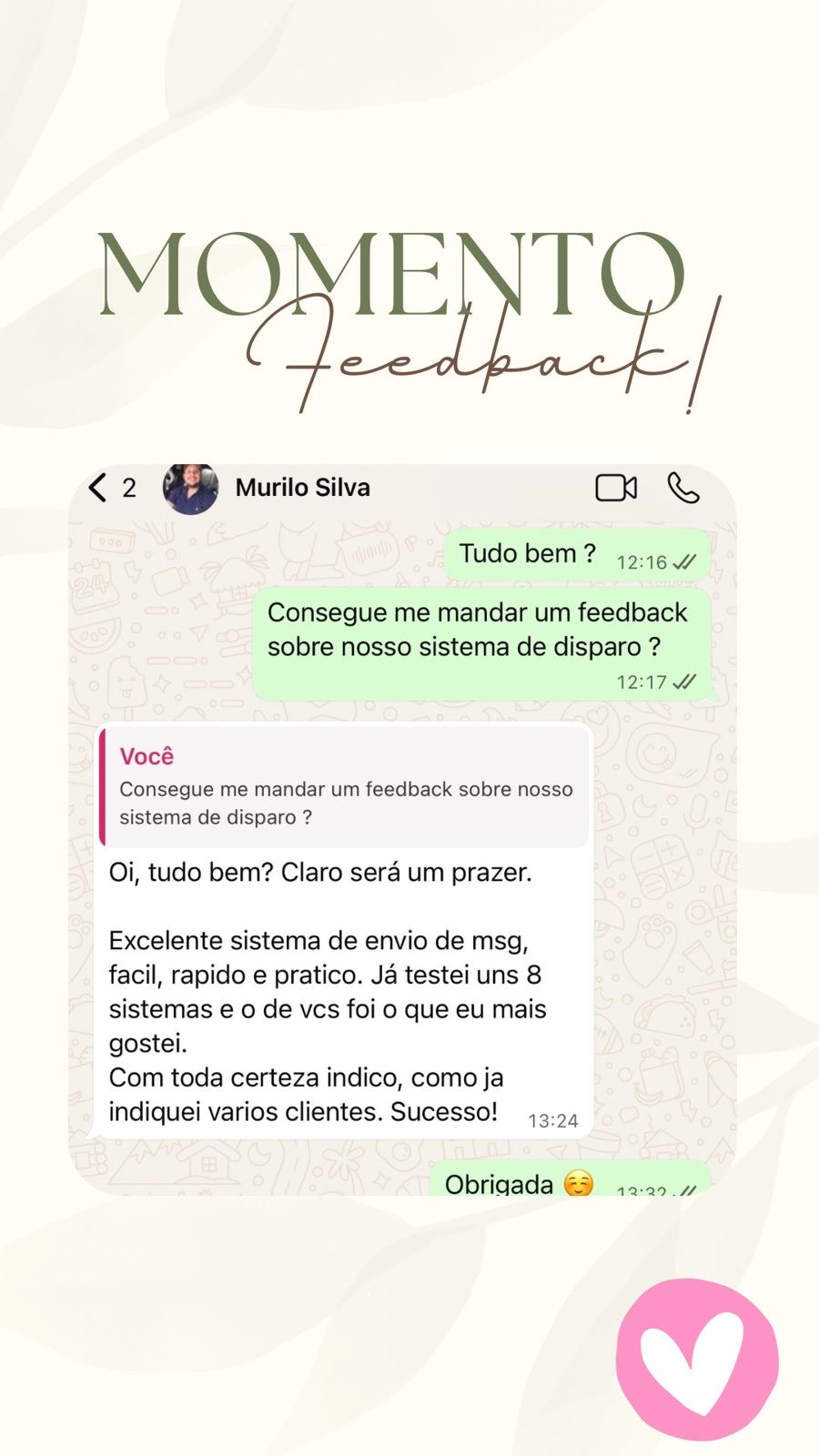 Feedback de Murilo Silva